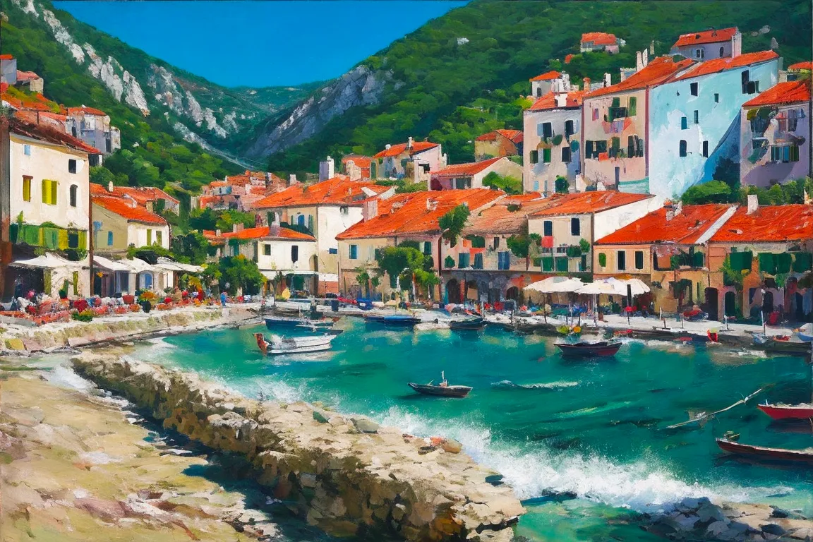 Dalmatian coast painting